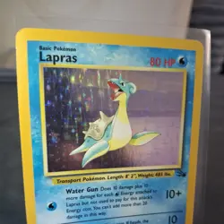 Lapras 10/62 Holo Rare Pokemon 1999 Fossil MP condition - Image 4