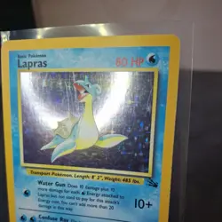 Lapras 10/62 Holo Rare Pokemon 1999 Fossil MP condition - Image 5