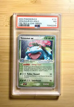 Pokemon 2004 Fire Red & Leaf Green Venusaur EX 112/112 PSA 7 - Image 1