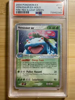 Pokemon 2004 Fire Red & Leaf Green Venusaur EX 112/112 PSA 7 - Image 2