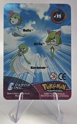 Pokemon Advanced #11 Ralts Kirlia Gardevoir Panini Card Italy Lenticular (G4) - Image 1