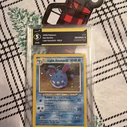 Pokemon TCG Light Azumarill Holo Rare Unlimited Card 13/105 Neo Destiny - Image 1