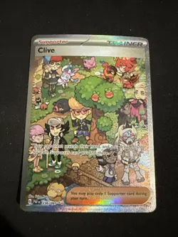 Pokemon TCG Clive 236/091 Paldean Fates Special Illustration Rare Card SIR NM - Image 1