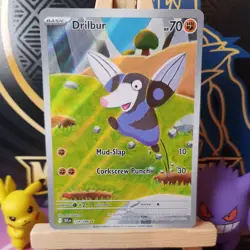 Drilbur 124/086 Pokemon TCG Black Bolt White Flare Card - Image 1