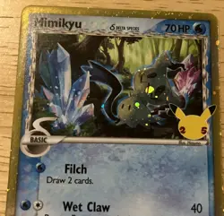 Pokemon Mimikyu SWSH136 Celebrations Promo Holo card - Image 2
