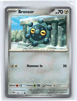 Pokemon TCG - SV: Prismatic Evolutions - Bronzor (Master Ball Pattern) 066/131 - Image 1