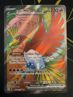 Ethan's Ho-Oh ex 209/182 Ultra Rare Holo SV10: Destined Rivals Pokemon NM - Image 1