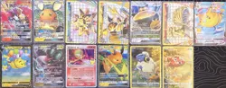 13 Pokemon Card Lot - Pikachu, GX, V, VMAX, BREAK & Galarian Gallery - Rare Set - Image 1