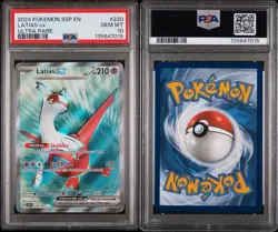 Pokemon Latias EX TCG Card 220/191 Surging Sparks Ultra Rare PSA 10 - Image 3