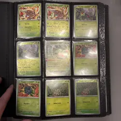 Pokemon Destined Rivals Complete Master BASE Set All Commons Reverses Ex, Binder - Image 2