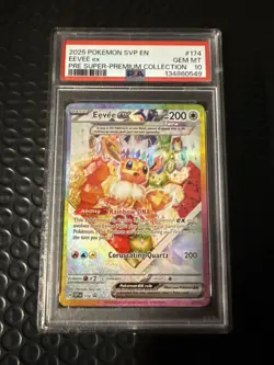 Pokemon Eevee EX Prismatic Evolutions SPC Promo SVP PSA 10 - Image 1