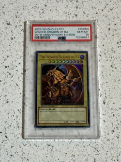 PSA 10 Gem Mint 2023 Yu-Gi-Oh 25th Anniversary Winged Dragon of Ra EN003! - Image 1