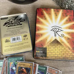 Vintage Yu-Gi-Oh Binder & Tin Card Folder BD&A Konami WITH CARDS 1st Edition - Image 3