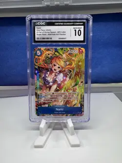One Piece CCG Nami OP11-054 SR AA CGC 10 - Image 1