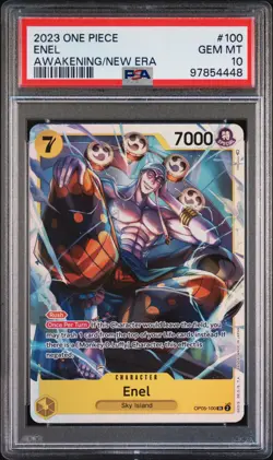 2023 ONE PIECE OP05-AWAKENING OF THE NEW ERA #100 ENEL PSA 10 - Image 1