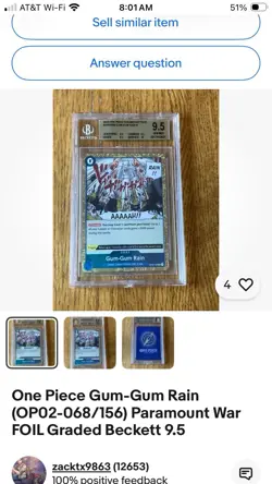 One Piece Cards Game Graded Lot - Image 1