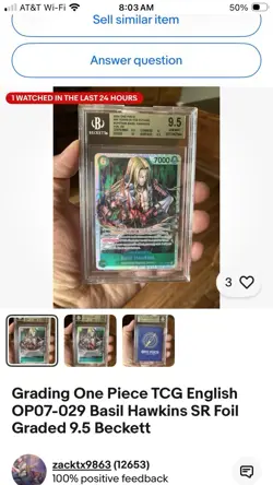 One Piece Cards Game Graded Lot - Image 2