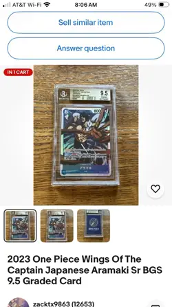 One Piece Cards Game Graded Lot - Image 5