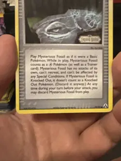 Pokemon Card Mysterious Fossil HP 50 79/92 EX Legend Maker STAMPED Light Play - Image 4