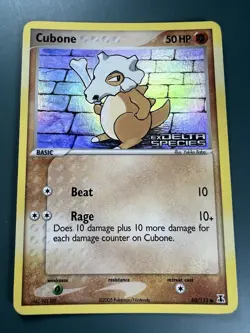 Cubone 60/113 Ex Delta Species Reverse Holo Stamped Pokemon Card NM - Image 1