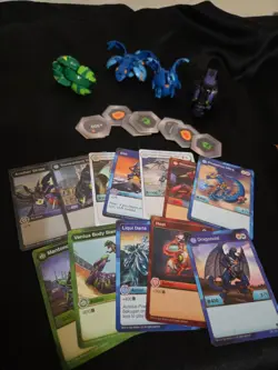 Bakugan Lot 4 With Magnetic Cubes And Cards - Image 1