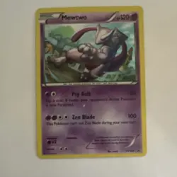 Pokemon Mewtwo XY100 Promo Holo Basic Card XY Set English TCG - Image 1