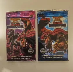 2x ALPHA DINOSAURS ATTACK Dinosuar King TCG BOOSTER PACKS -18 cards - USA Seller - Image 1