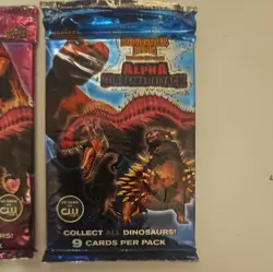 2x ALPHA DINOSAURS ATTACK Dinosuar King TCG BOOSTER PACKS -18 cards - USA Seller - Image 2