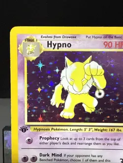 Pokemon Card Hypno 8/62 Fossil Set Holo Rare 1st Edition Light Play - Image 2