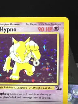 Pokemon Card Hypno 8/62 Fossil Set Holo Rare 1st Edition Light Play - Image 3