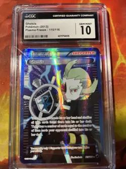 CGC 10 Ghetsis 2013 Plasma Freeze 115/116 Ultra Rare Holo Pokemon Card - Image 1