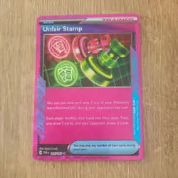 Pokemon TCG Unfair Stamp 165/167 Twilight Masquerade Ace Spec Card - Image 1