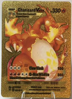 Pokemon Charizard VMAX Gold Foil Full Art Display Card 020/189 - Excellent Cond. - Image 1