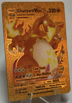 Pokemon Charizard VMAX Gold Foil Full Art Display Card 020/189 - Excellent Cond. - Image 3