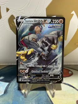 Rapide Strike Urshifu V TG20/TG30 Full Art Brilliant Stars Pokemon Card NM - Image 1