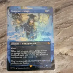 Magic: The Gathering Snapcaster Mage FFXIV Foil Blue Creature Flash Card - Image 1