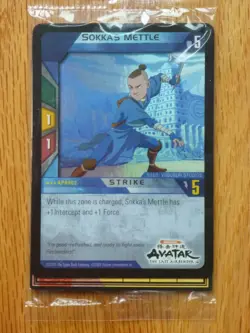 NEW Avatar Last Airbender Sokka's Mettle Promo Upper Deck QuickStrike Foil Card - Image 1