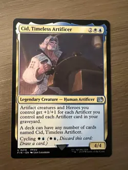 Magic the Gathering - Final Fantasy - Cid, Timeless Artificer 216 - Regular - M - Image 1