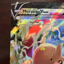 Pokemon Morpeko V-UNION SWSH215-SWSH218 Set of Four Black Star Promo - Image 2