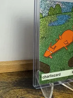 Near Mint Pookiemoot Charliezard Charizard Holo Rare #0006 Derp Pokemon Fan Art - Image 3