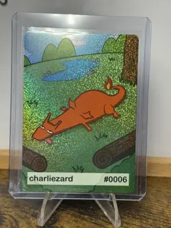 Near Mint Pookiemoot Charliezard Charizard Holo Rare #0006 Derp Pokemon Fan Art - Image 5