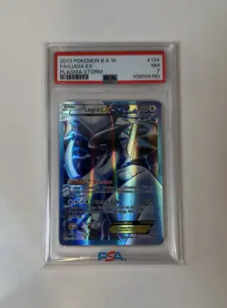 Pokemon Lugia EX Full Art Holo Plasma Storm 134/135 PSA 7 - Image 1
