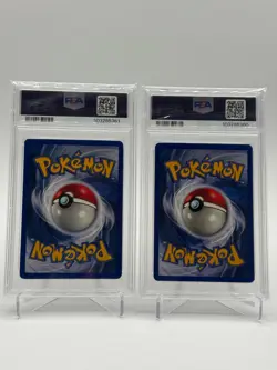 1999 POKEMON BASE SET SHADOWLESS #3 CHANSEY-HOLO PSA 8 + UNLIMITED PSA 8 - Image 2