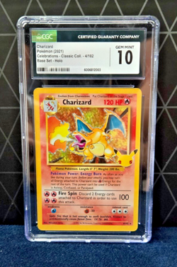 CGC 10 - Charizard 4/102 - Pokemon Celebrations 25 - 2021 - Image 3