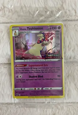 Pokemon Hisuian Typhlosion Gamestop Sealed Promo Stamped Astral Radiance 052/189 - Image 1