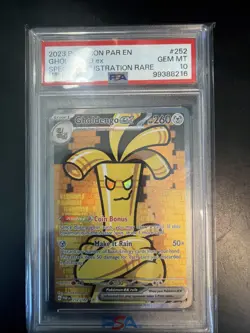 2023 Pokemon Paradox Rift Gholdengo ex Special Illustration Rare 252/182 PSA 10 - Image 1