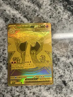 Pokemon TCG Phantasmal Flames Mega Charizard X Ex Gold Mega Hyper Rare 130/094 - Image 3
