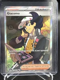 Pokemon TCG Giacomo Scarlet & Violet Paldea Evolved 252/193 Holo Ultra Rare - Image 2