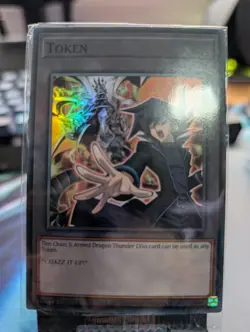 YuGiOh! Token TKN5-EN007 Holo SEALED Chazz & Armed Dragon Thunder - Image 1