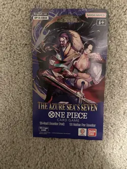One Piece Op-14 Sleeved Booster Pack The Azure Sea’s Seven **LOT OF 40 PACKS** - Image 2